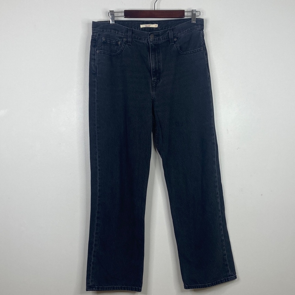 Levi's Jeans Womens 29 x 29 Black Loose Straight Relaxed Baggy Oversized 90s